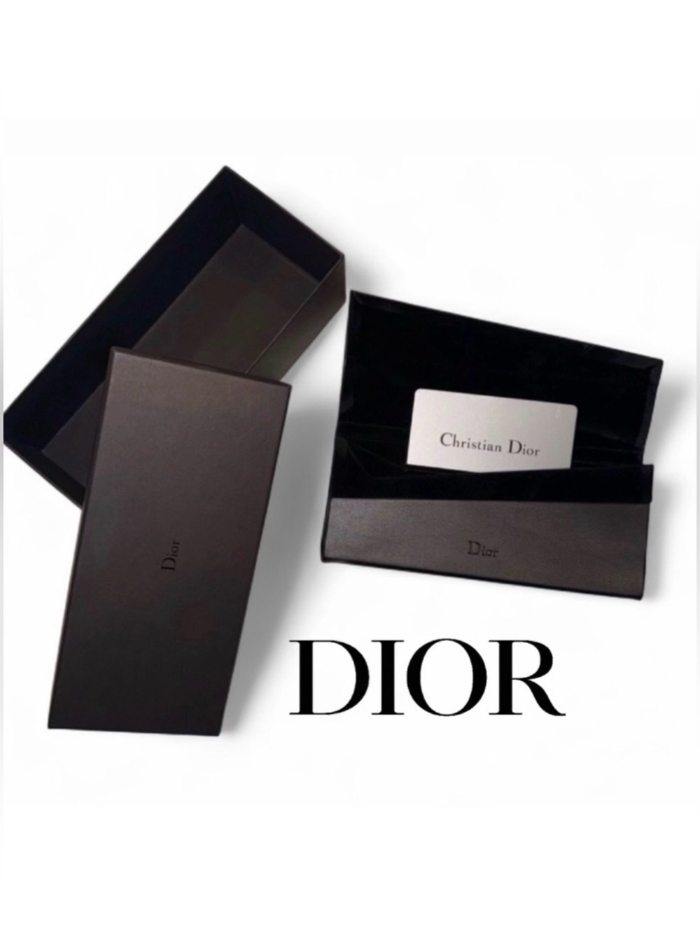 ⚡️SALE⚡️NEW Authentic DIOR Glasses Case & Black Gift Box